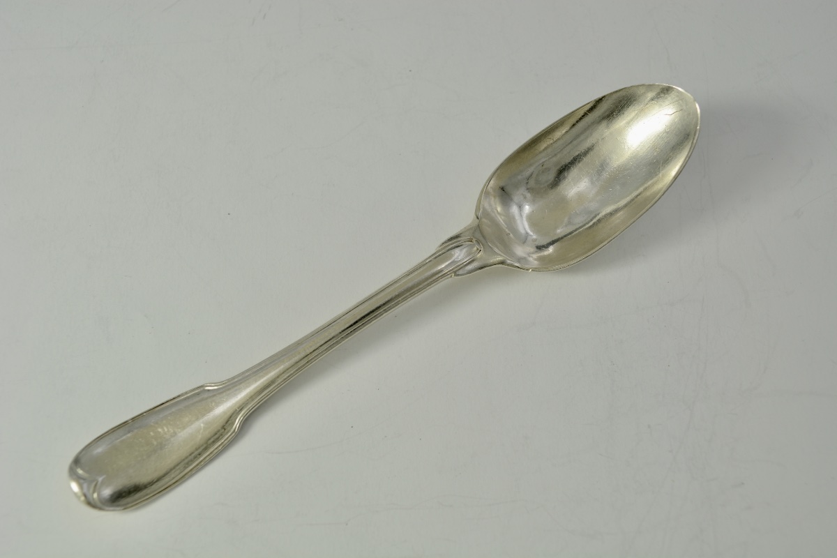 Cuillere en argent XVIII siecle vers 1738-44 France -photo-3