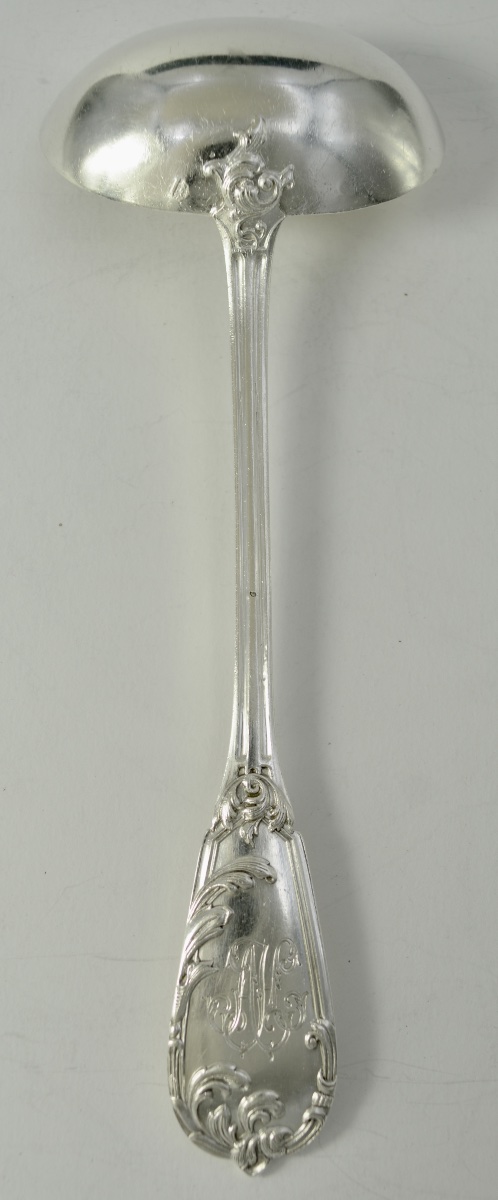 Silver Sauce Spoon, France, Circa 1900-photo-2