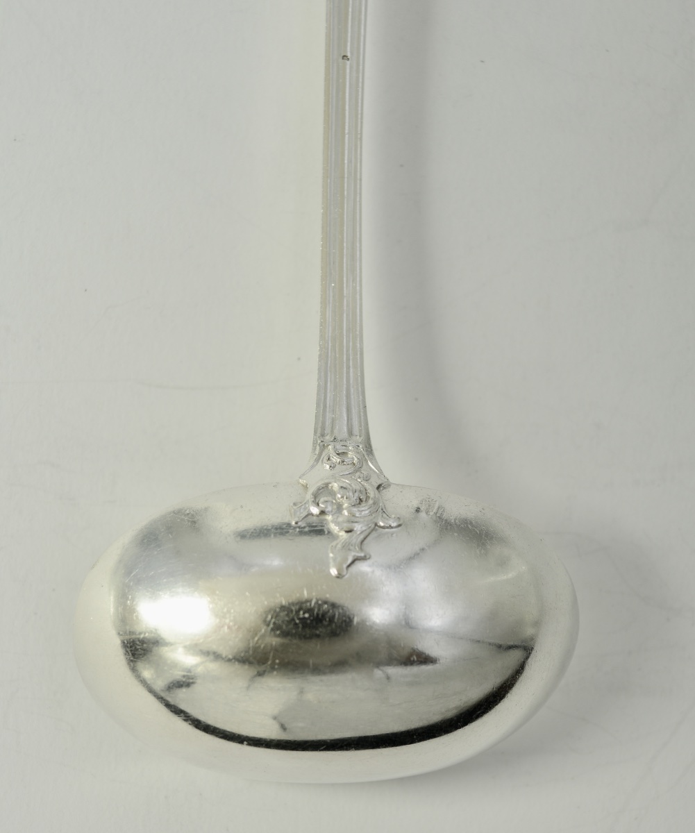 Silver Sauce Spoon, France, Circa 1900-photo-3