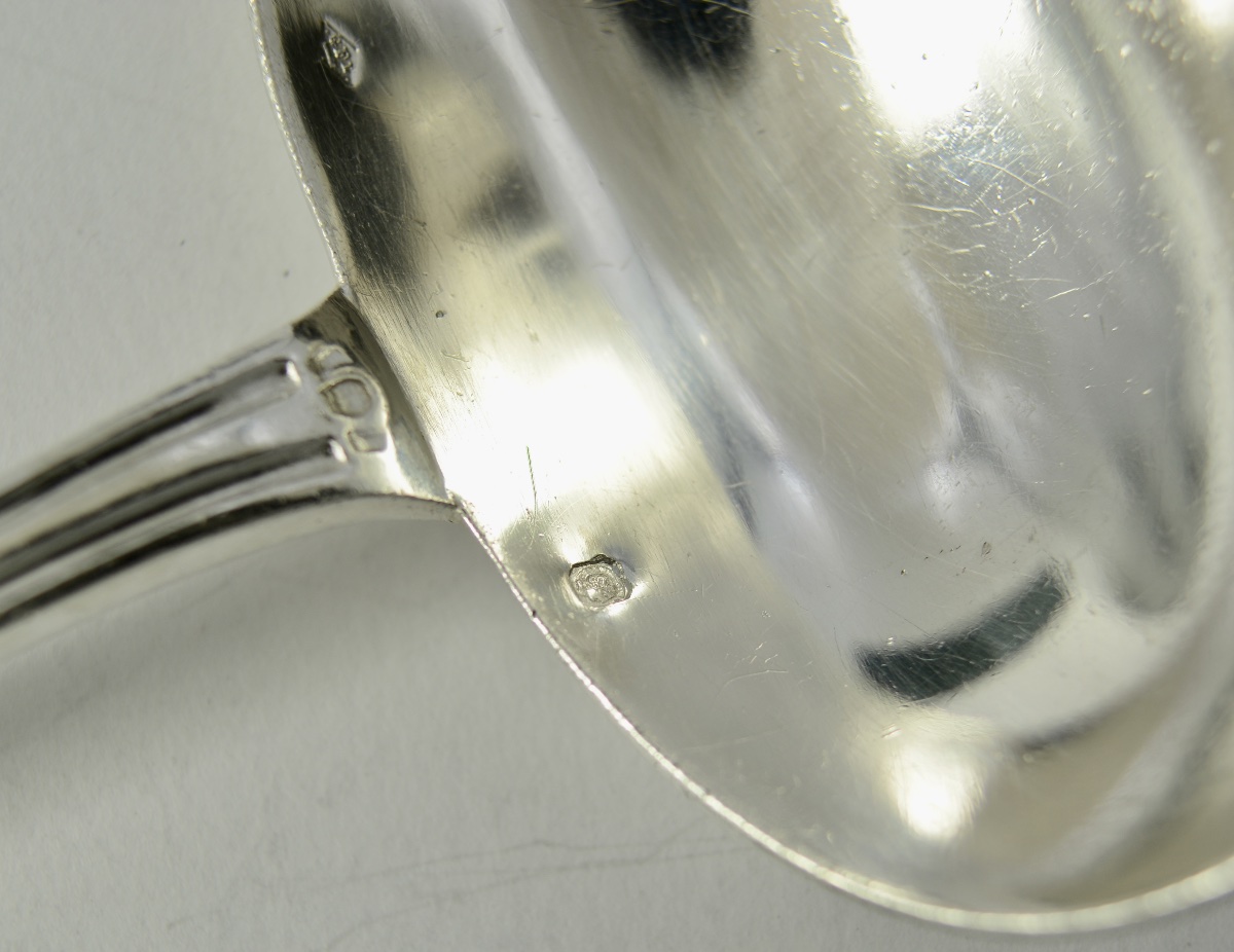 Silver Sauce Spoon, France, Circa 1900-photo-5