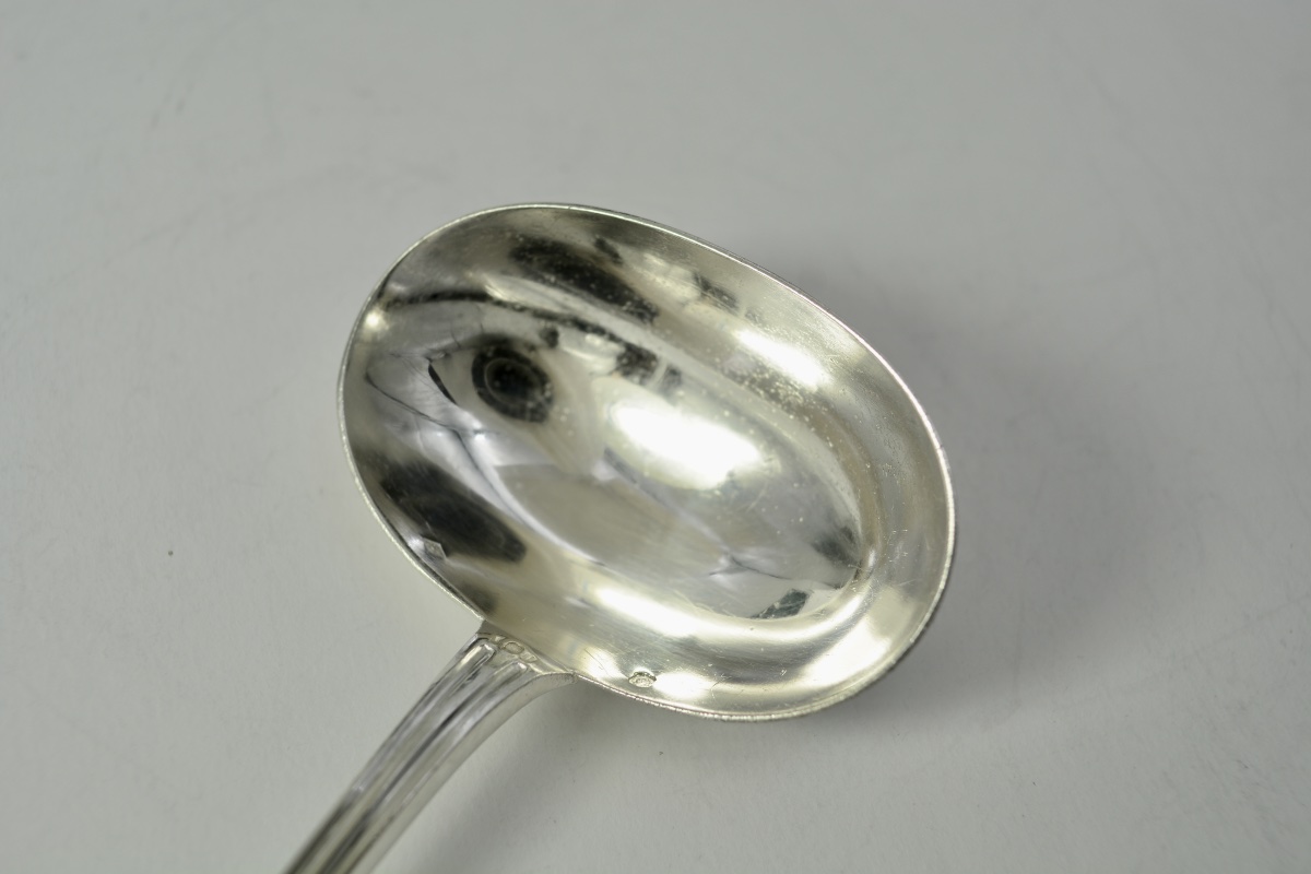 Silver Sauce Spoon, France, Circa 1900-photo-6