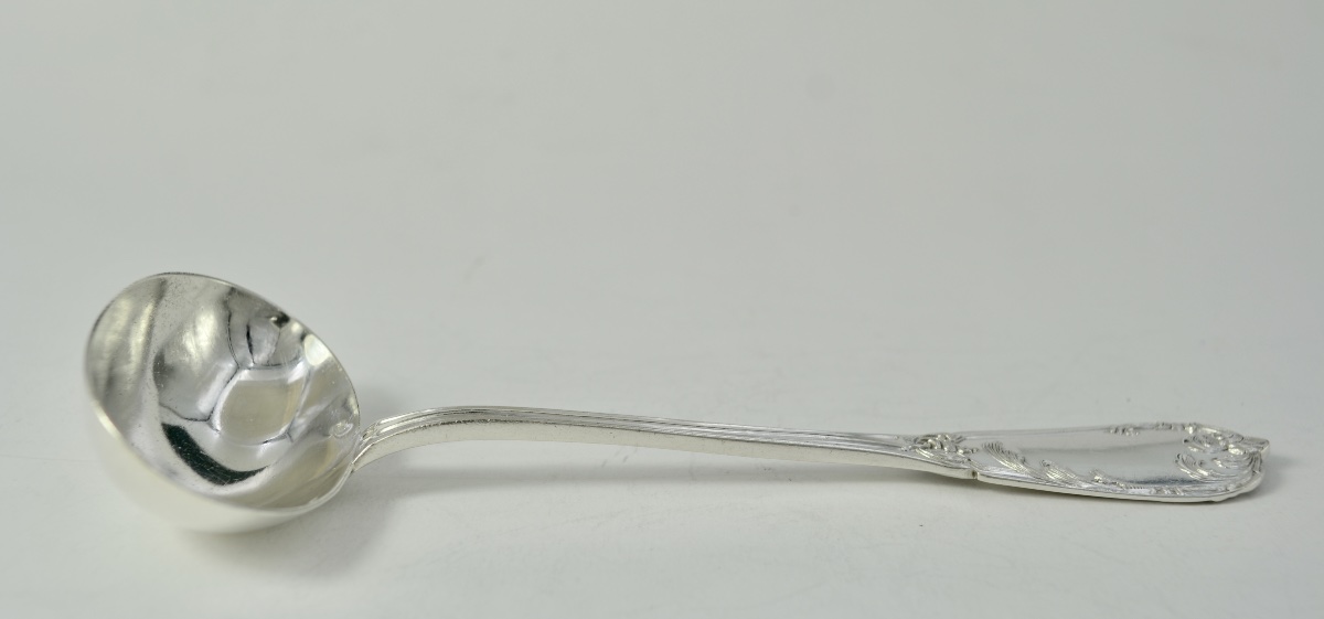 Silver Sauce Spoon, France, Circa 1900-photo-7