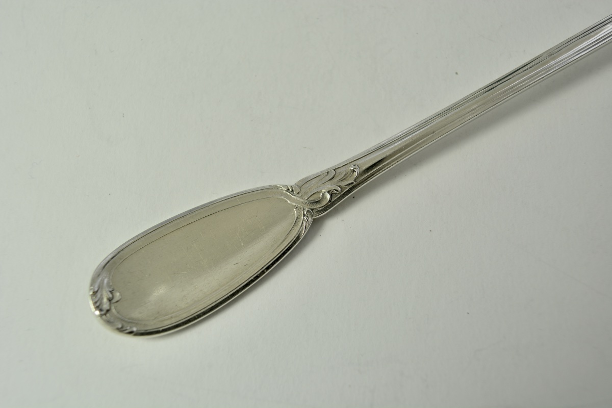 Silver Feeding Spoon. France, Circa 1900-photo-1