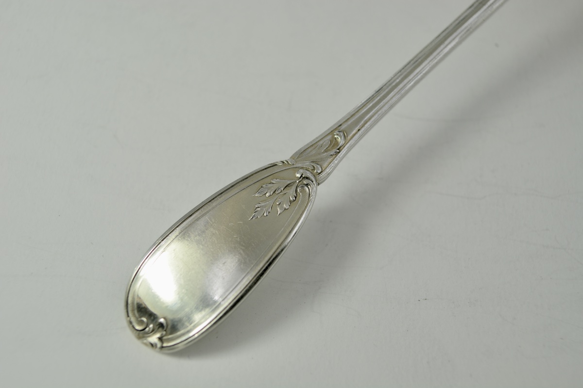 Silver Feeding Spoon. France, Circa 1900-photo-8