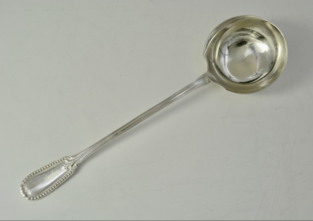 Silver Sauce Spoon. France, 19th Century, By Puiforcat, Silversmith -photo-3