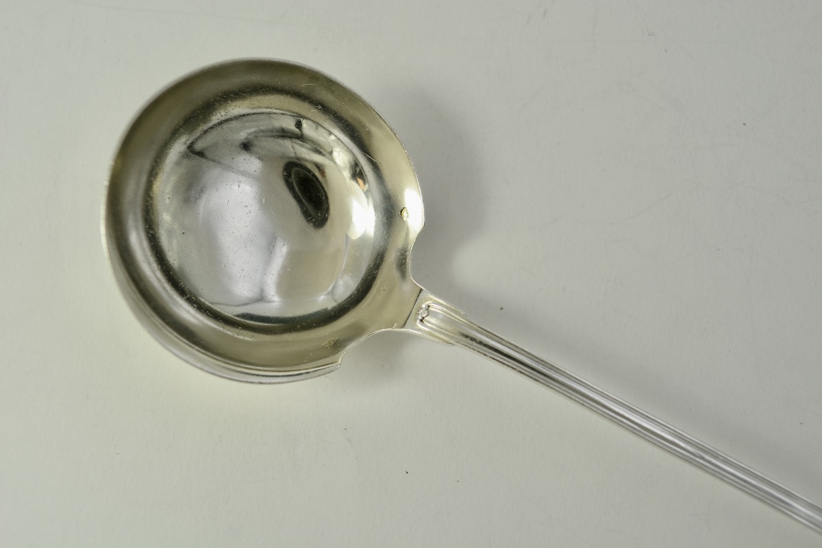 Silver Sauce Spoon. France, 19th Century, By Puiforcat, Silversmith -photo-1