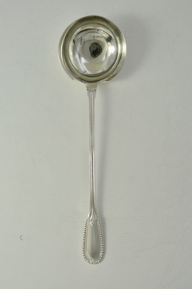 Silver Sauce Spoon. France, 19th Century, By Puiforcat, Silversmith 