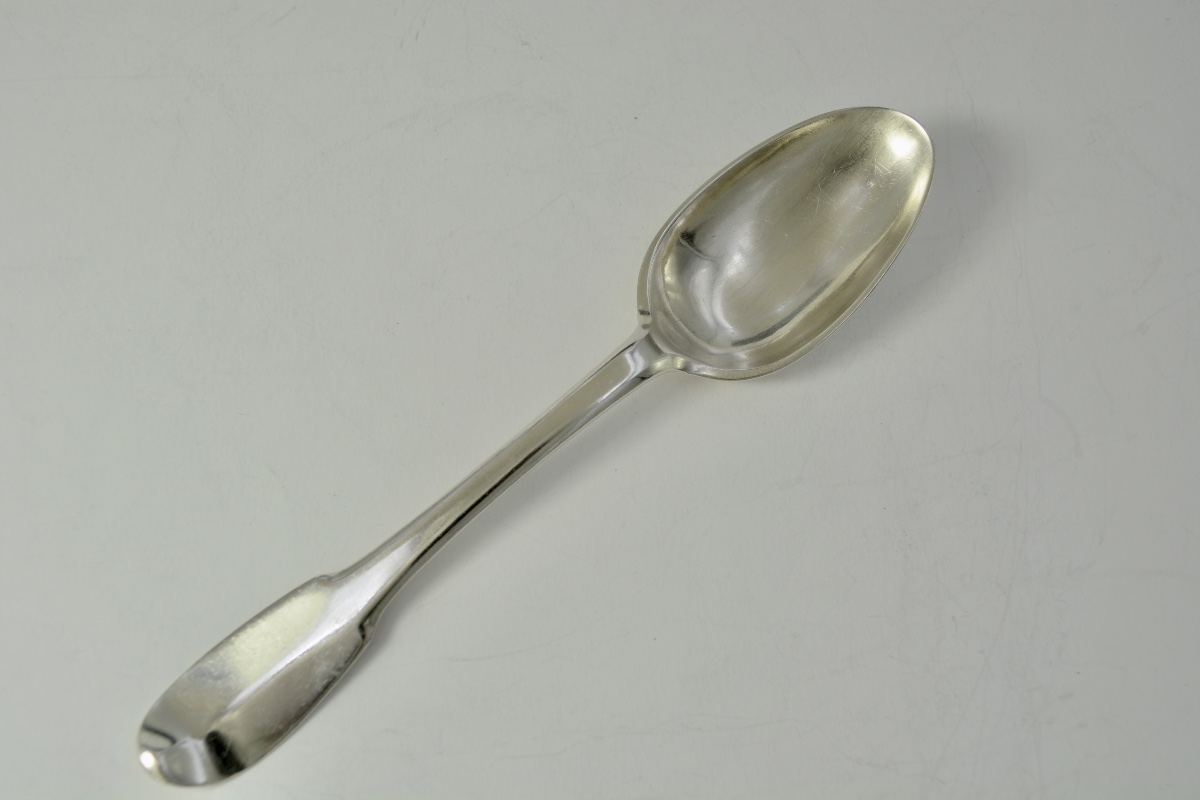 Cuillere en argent France XVIII EME siecle . -photo-2