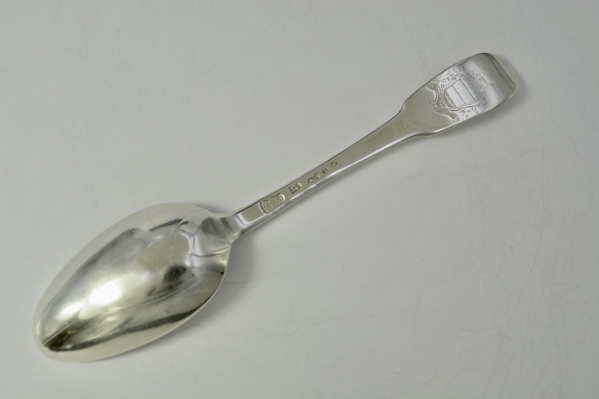 Cuillere en argent France XVIII EME siecle . -photo-1