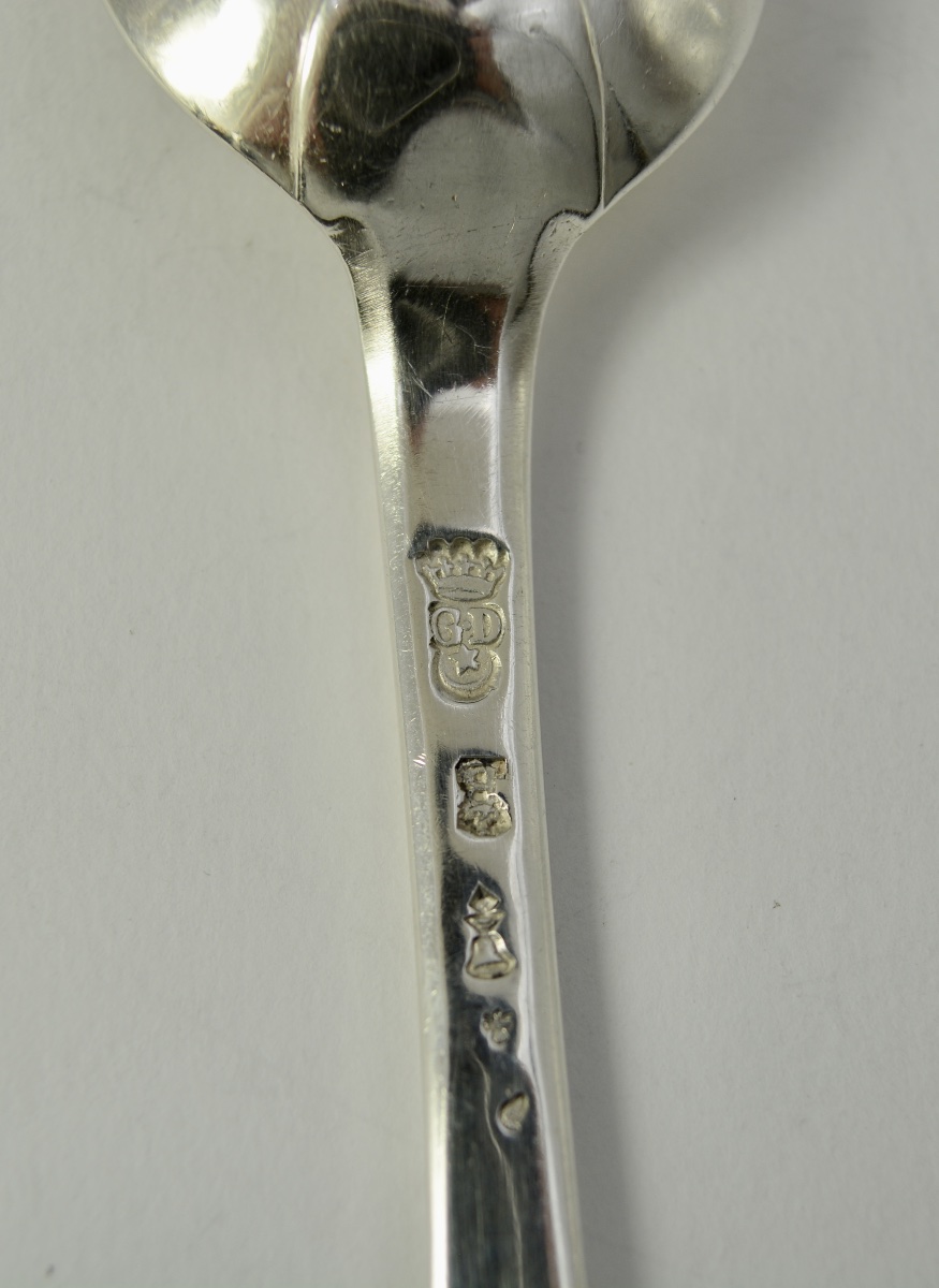 Cuillere en argent France XVIII EME siecle . -photo-3