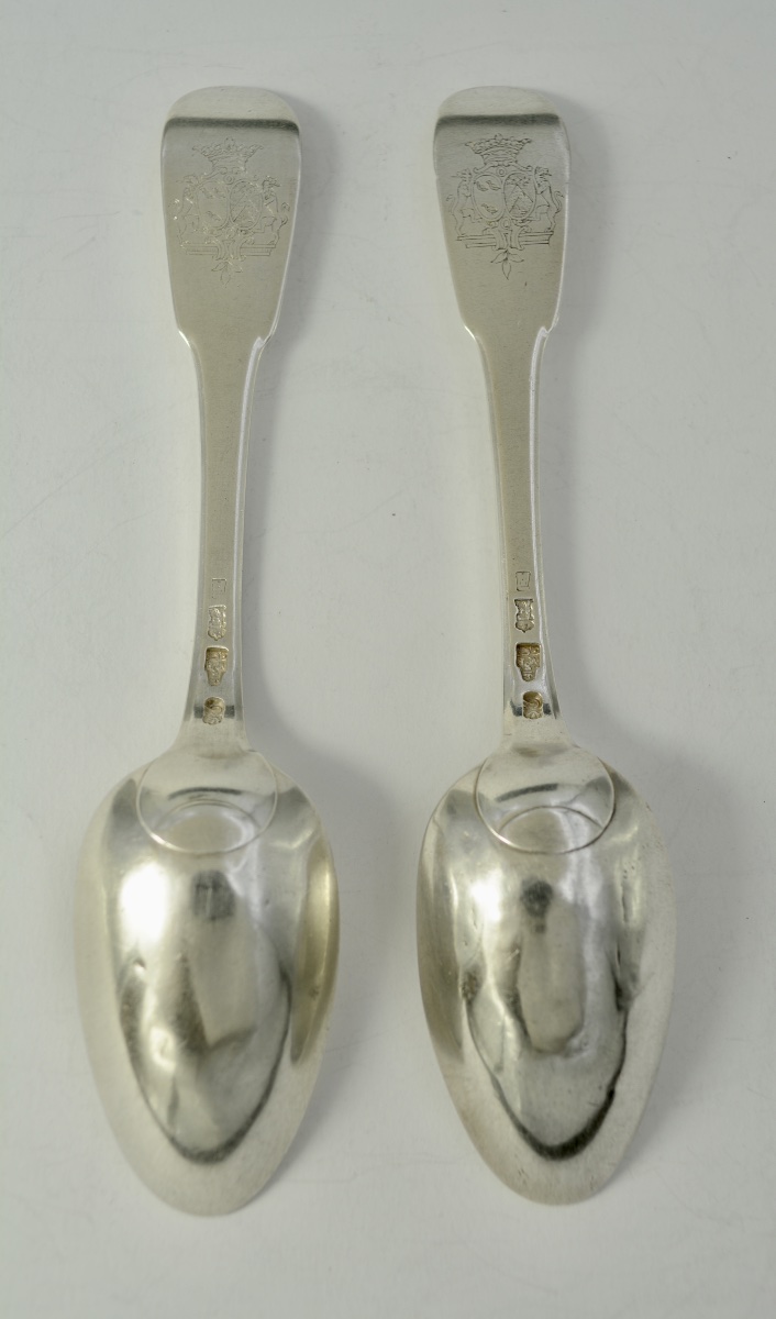 18th-century French Silver Spoons -photo-2