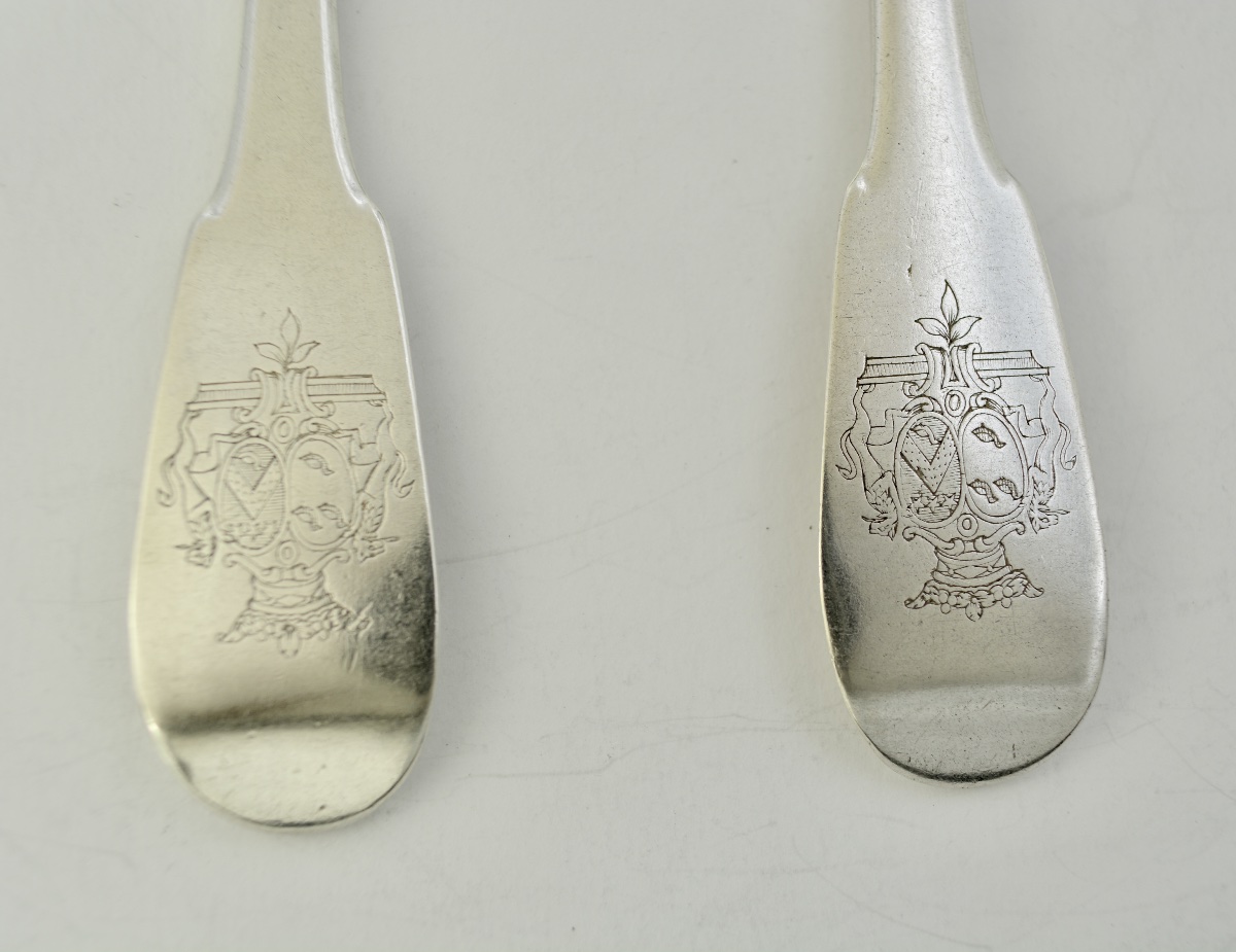 18th-century French Silver Spoons -photo-1