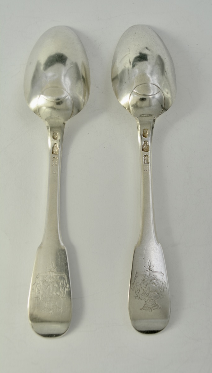 18th-century French Silver Spoons 