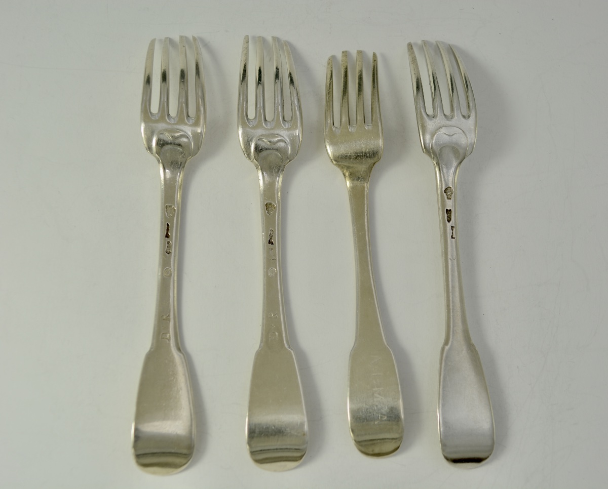 Silver Forks, France, 18th Century. -photo-2