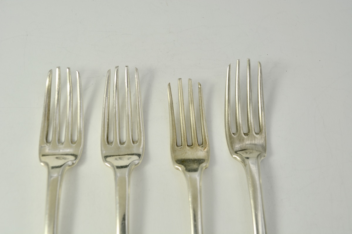 Silver Forks, France, 18th Century. -photo-4