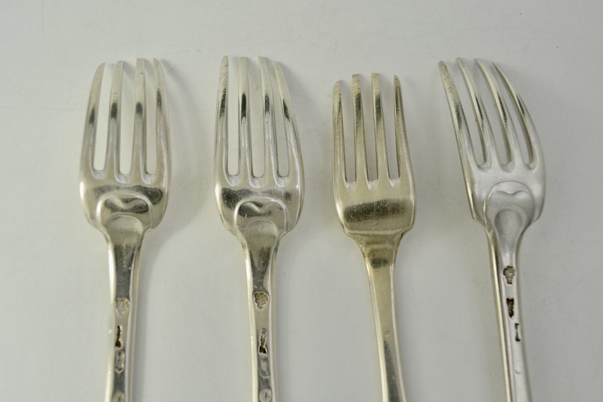 Silver Forks, France, 18th Century. -photo-1