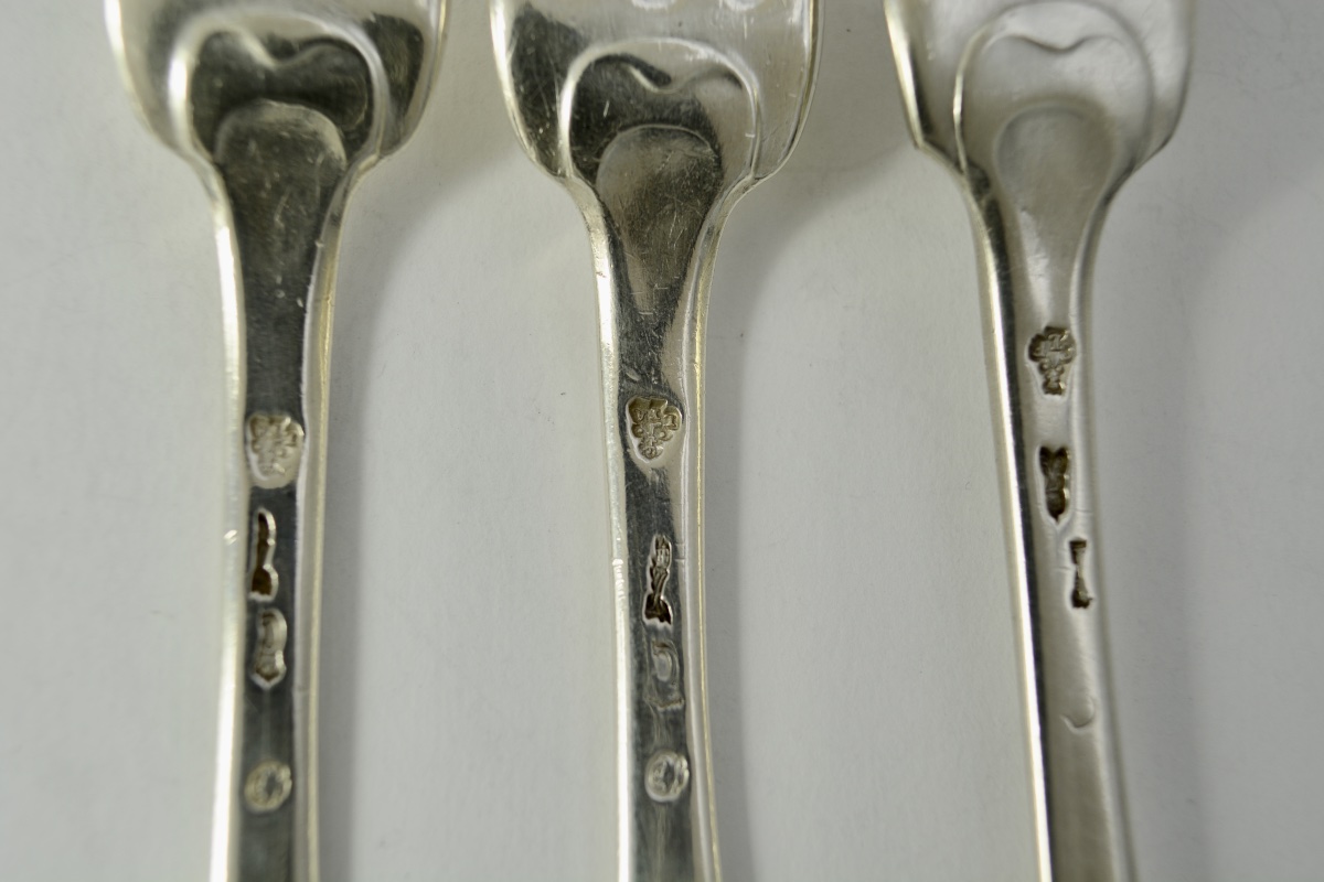 Silver Forks, France, 18th Century. -photo-3