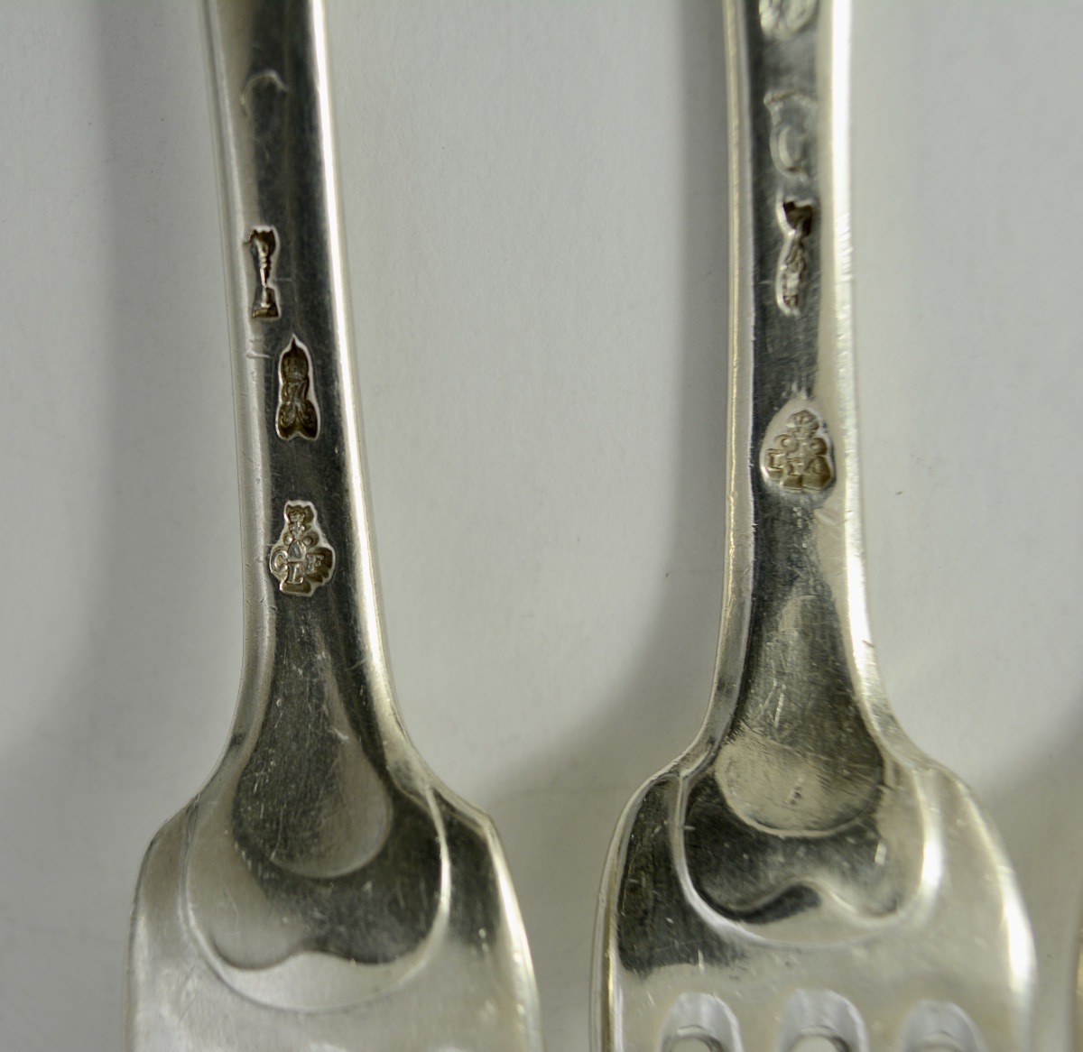 Silver Forks, France, 18th Century. -photo-4