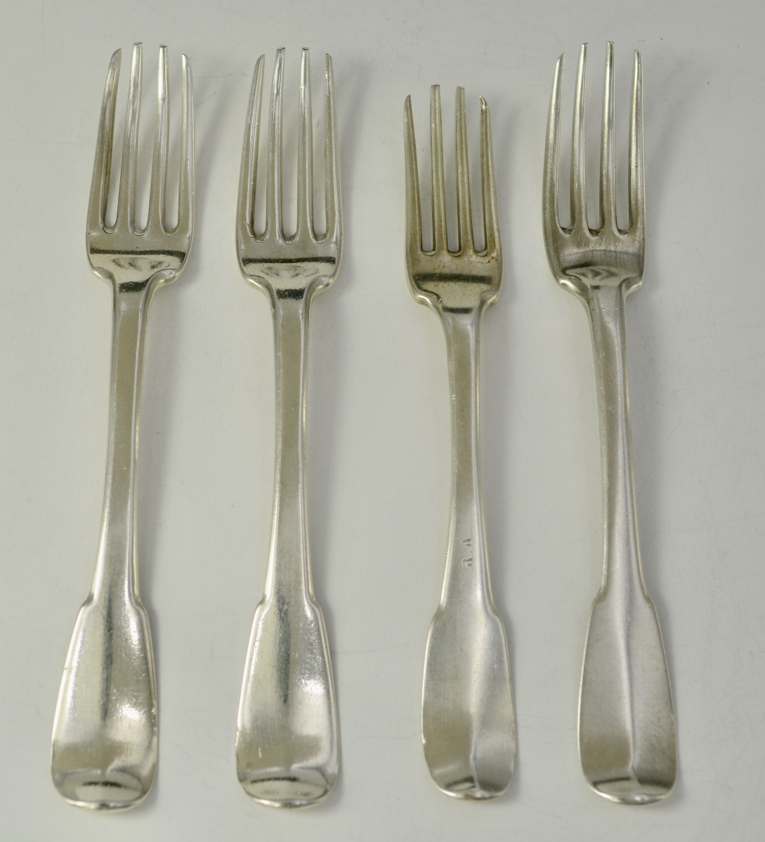 Silver Forks, France, 18th Century. 