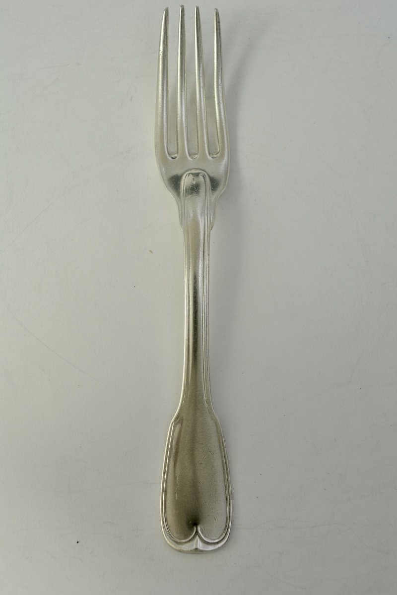 18th-century Silver Fork From Paris. -photo-2