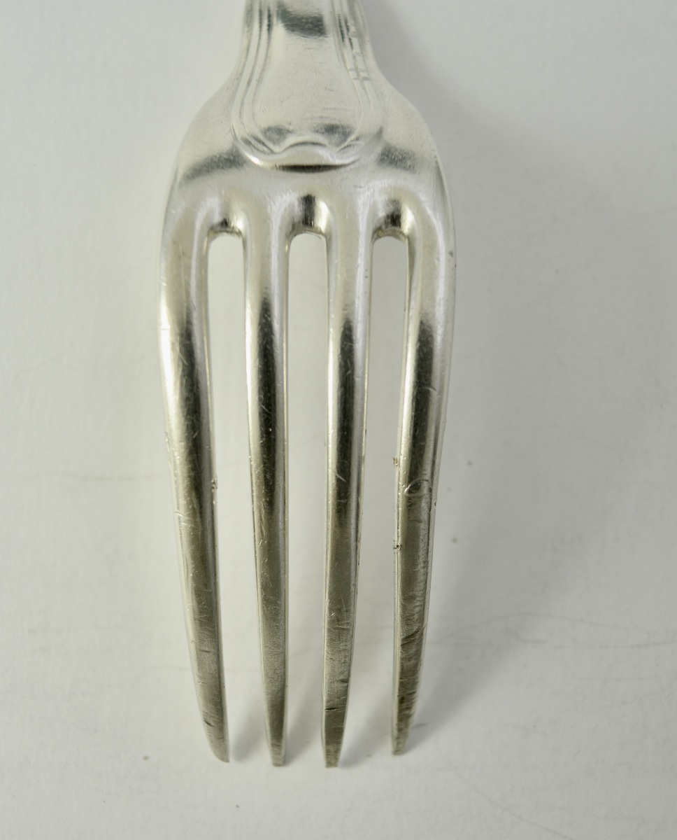 18th-century Silver Fork From Paris. -photo-3