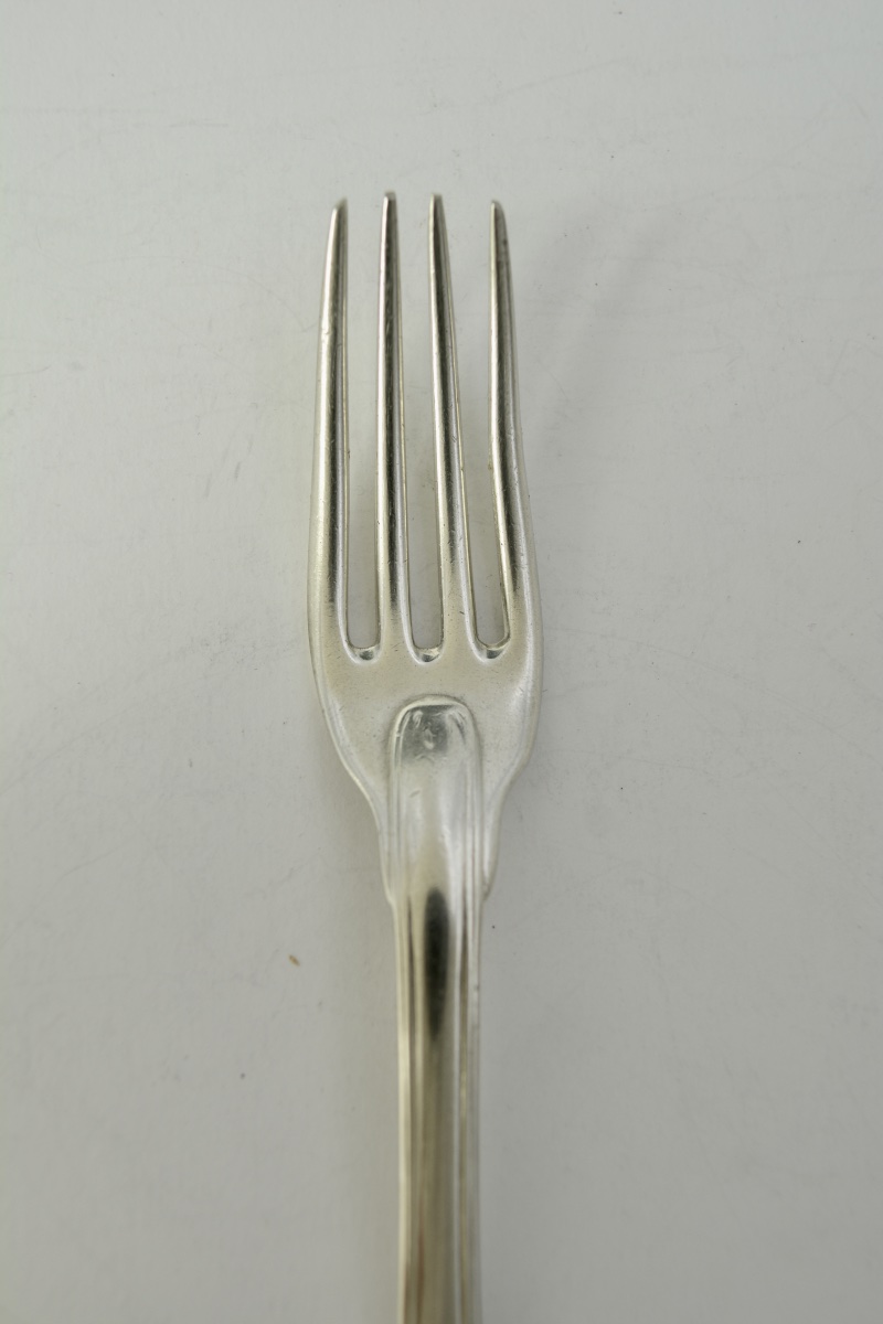 18th-century Silver Fork From Paris. -photo-4
