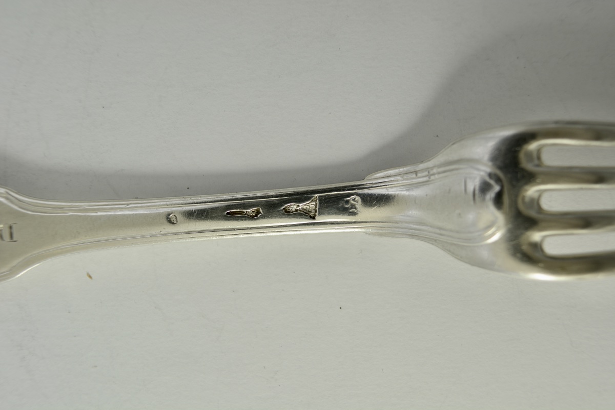 18th-century Silver Fork From Paris. -photo-2
