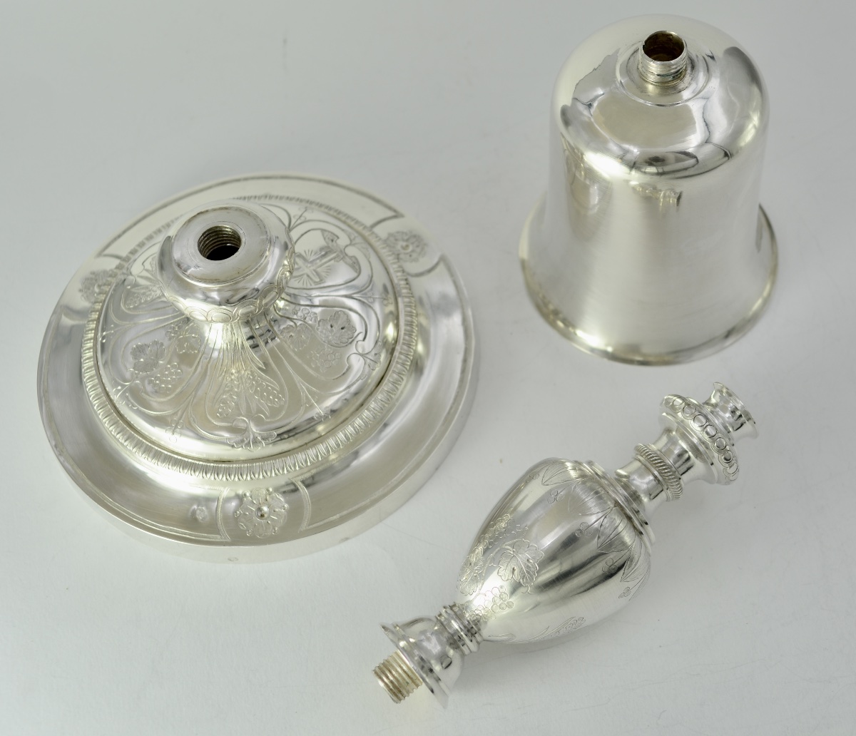Calice et patene en argent France XIXe siecle . -photo-7