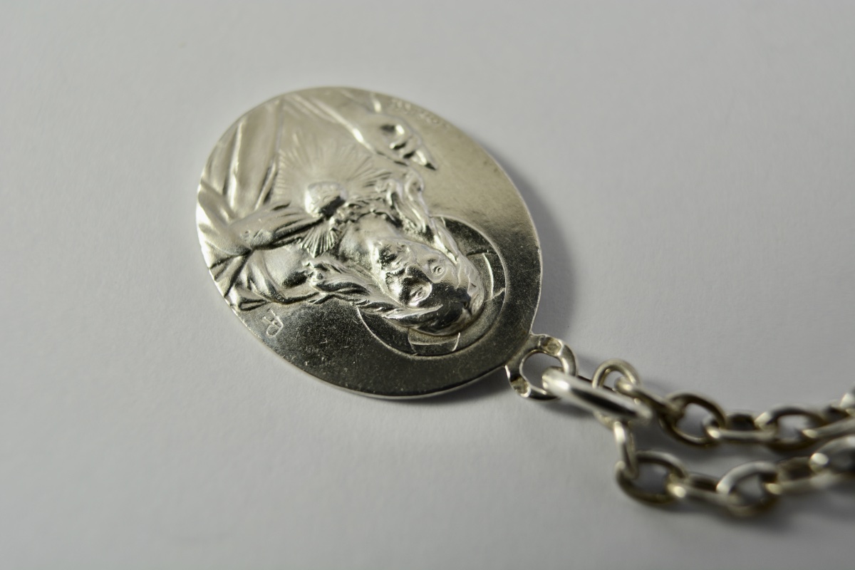 Silver Medallion, Circa 1900, By Lasserre. -photo-2