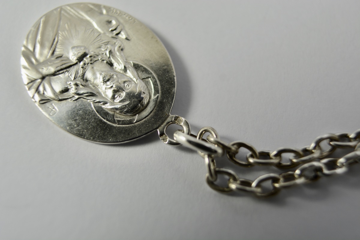 Silver Medallion, Circa 1900, By Lasserre. -photo-3