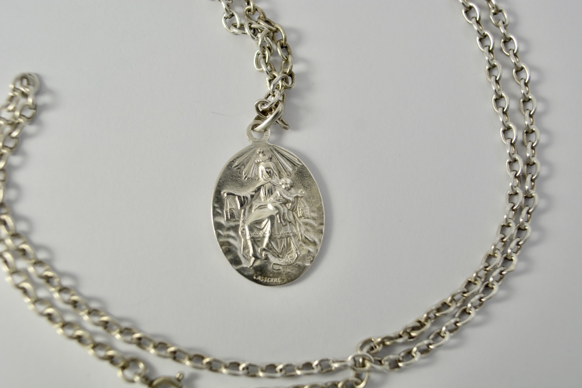 Silver Medallion, Circa 1900, By Lasserre. -photo-5