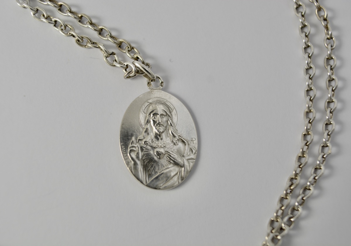 Silver Medallion, Circa 1900, By Lasserre. -photo-7