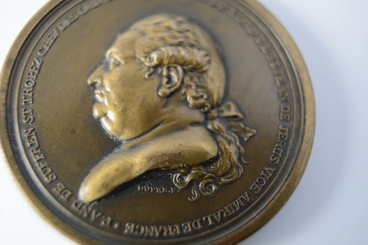 Medaille bronze  Pierre-André de Suffren, 1784-photo-3