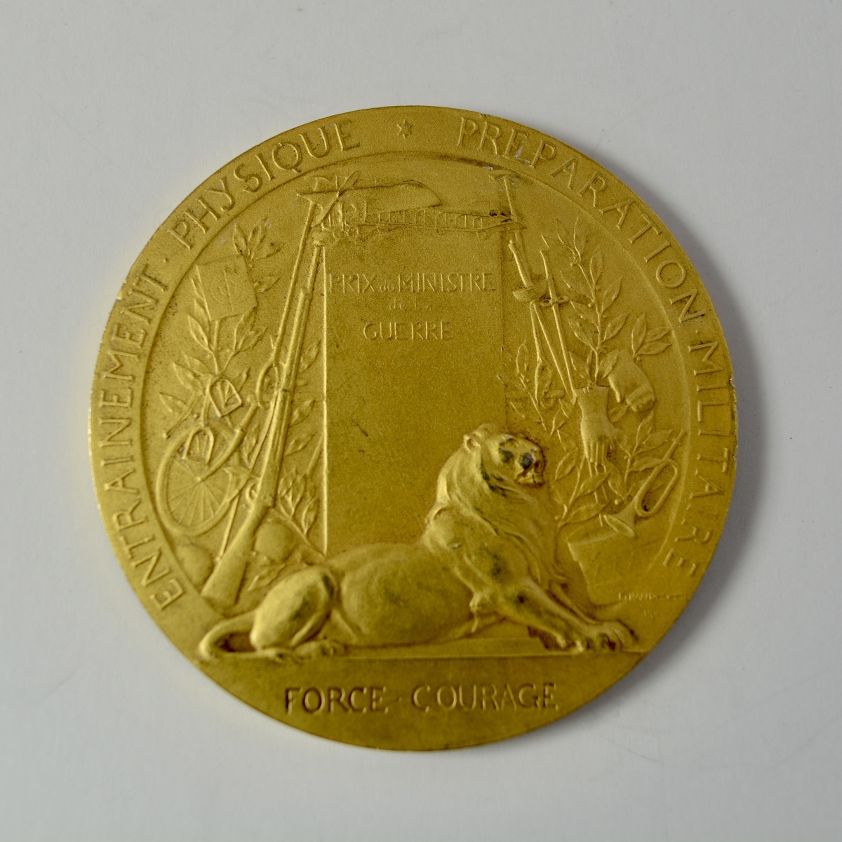 Medaille argent doré, " Pro Patria"  France 1911-photo-2