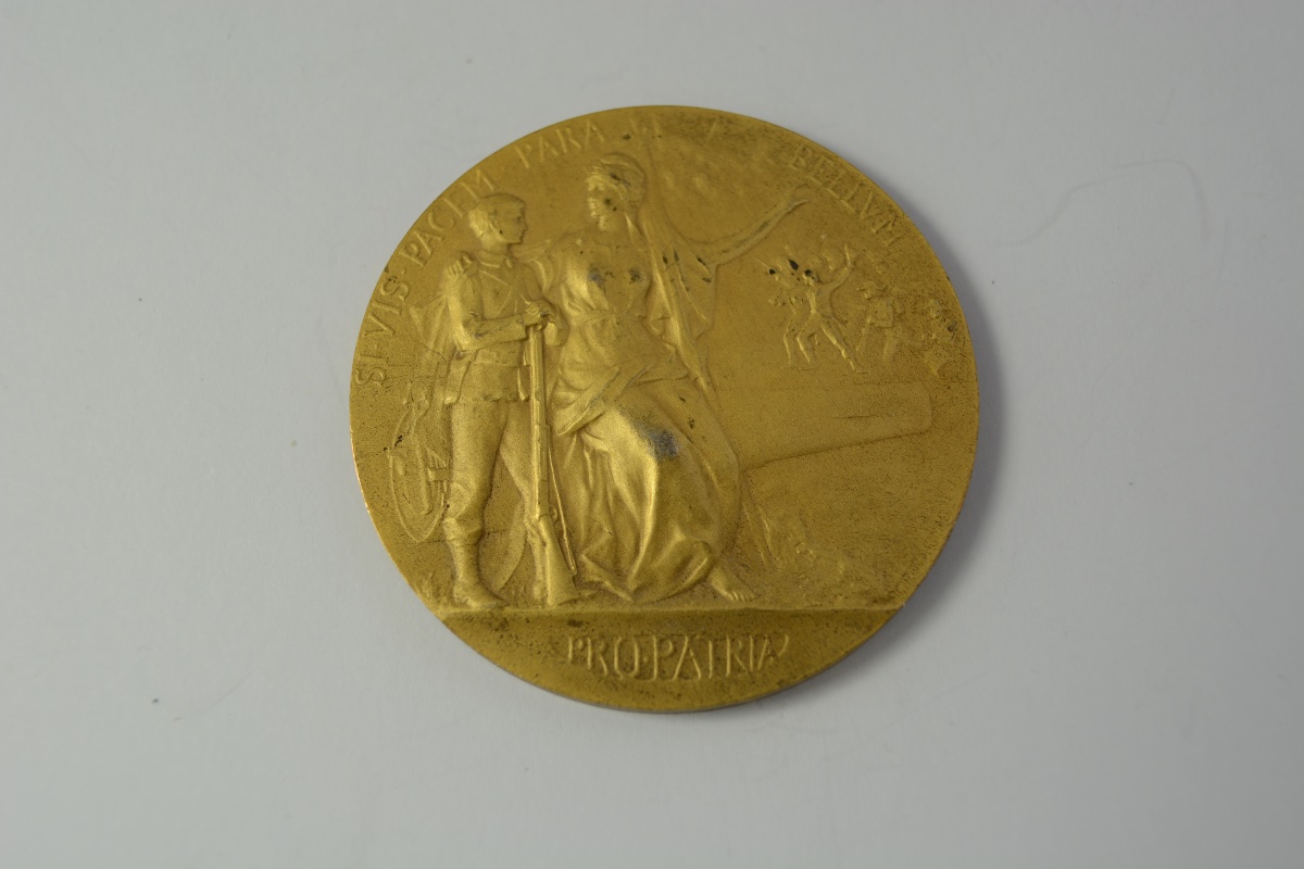 Medaille argent doré, " Pro Patria"  France 1911-photo-2