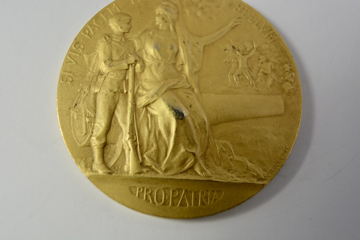 Medaille argent doré, " Pro Patria"  France 1911-photo-3