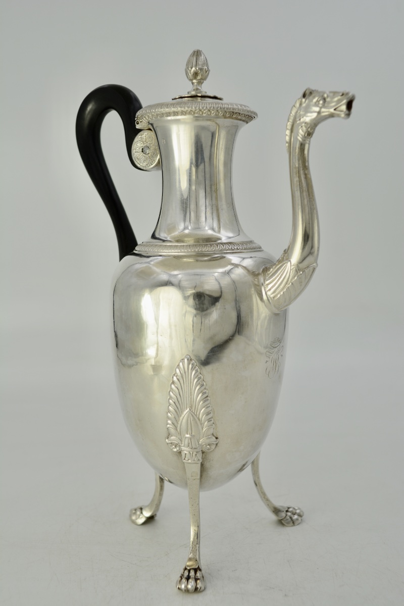 Silver Pitcher, France, Empire Period.