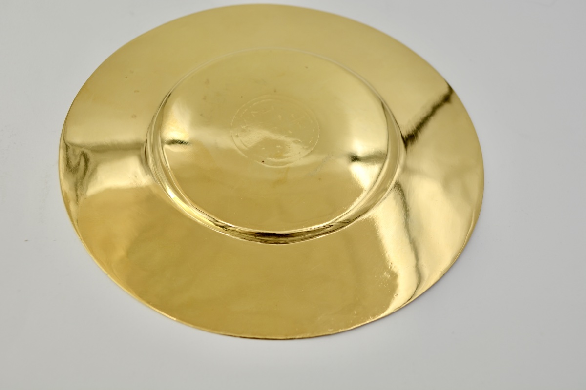 Gilded Silver Paten For A Large Chalice. -photo-1