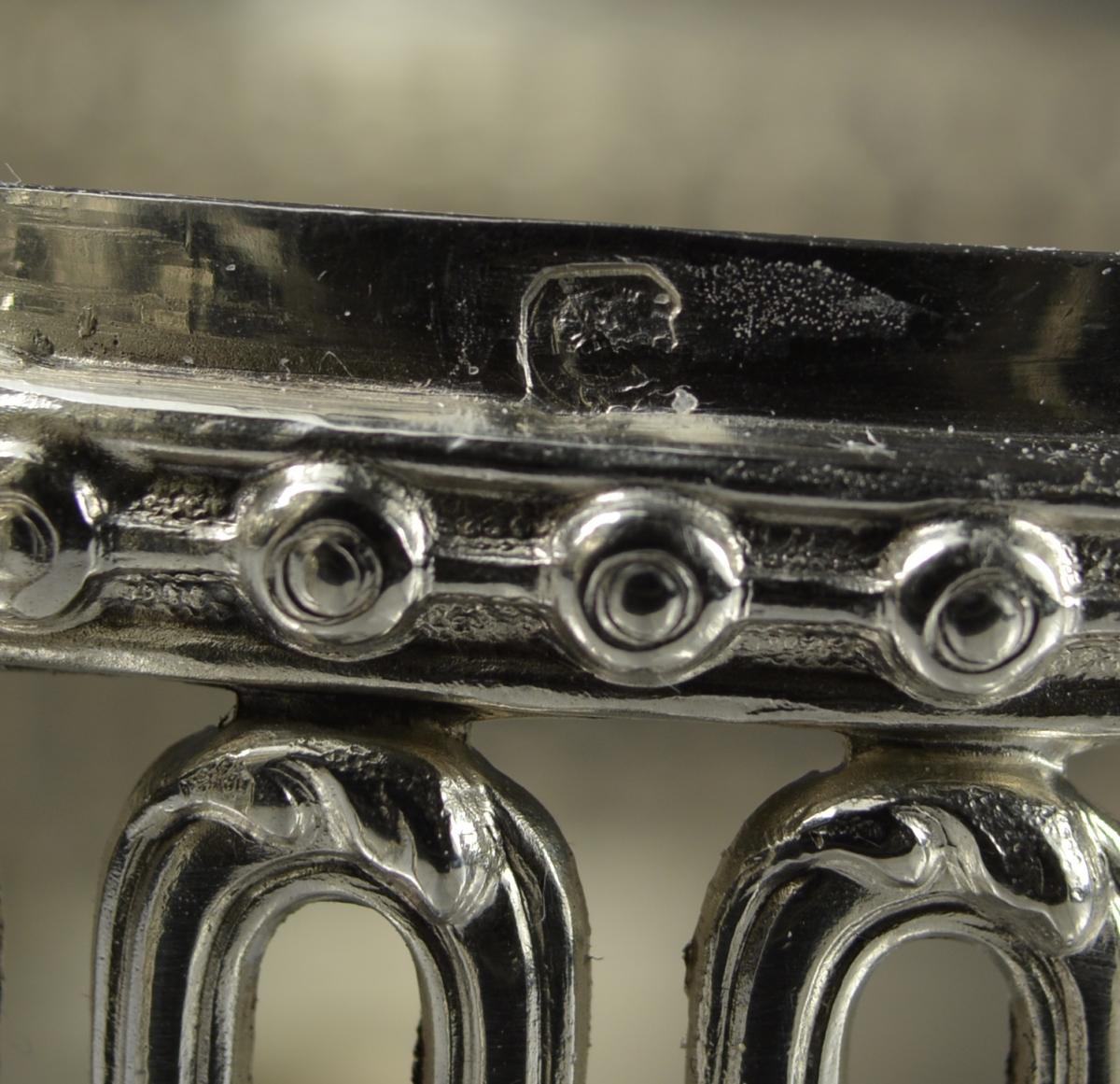 Indoor Terrine In Silver Crystal Blue France XIX-photo-8