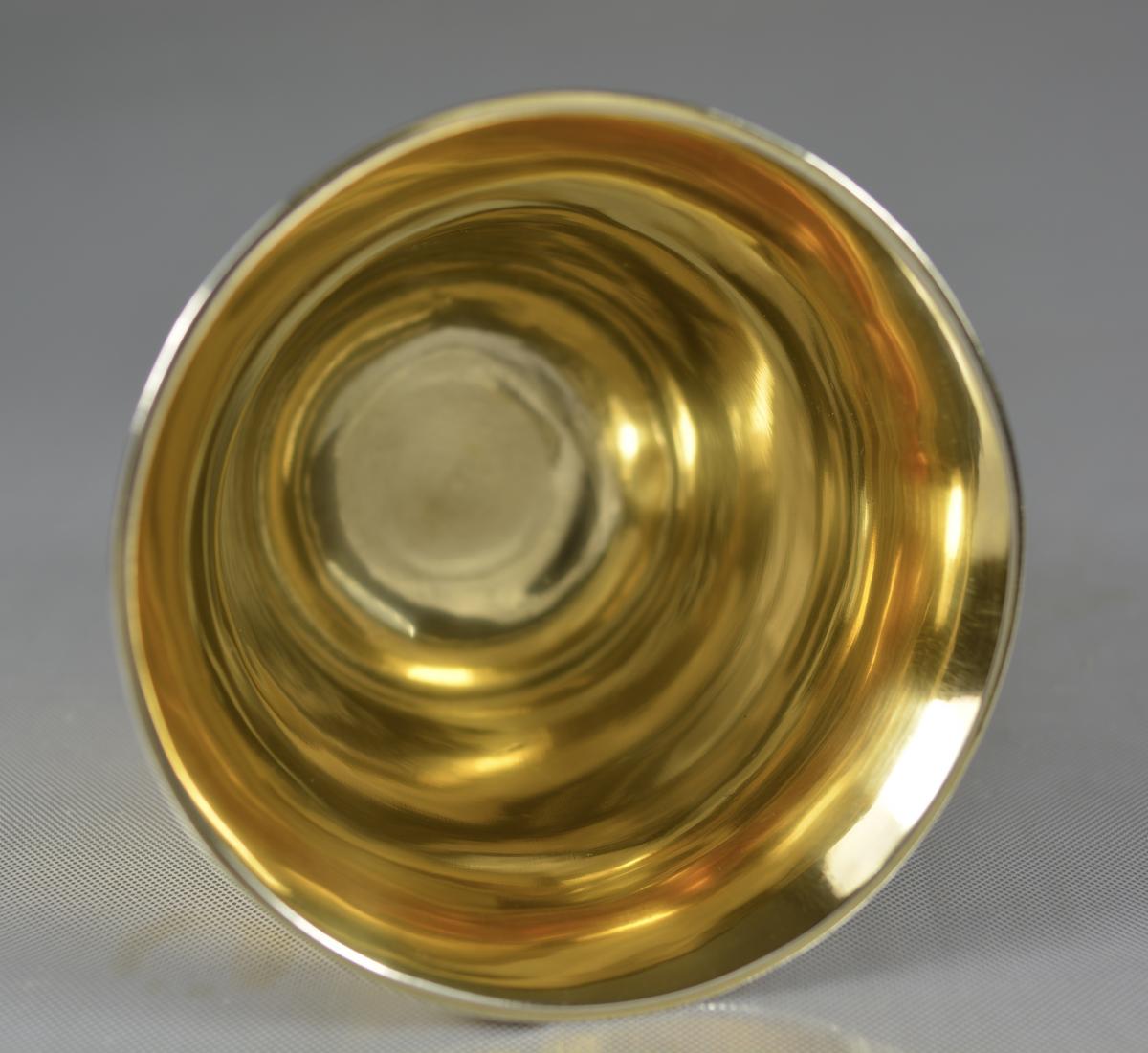 Calice Et Patène En Argent Doré, France (1819-1838)-photo-5