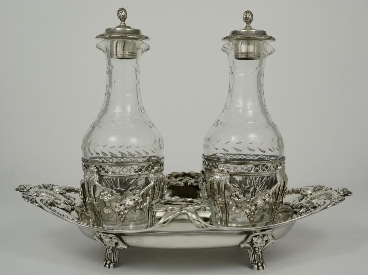 Silver Cruet-vinaigrier, France Paris 18th Century-photo-2