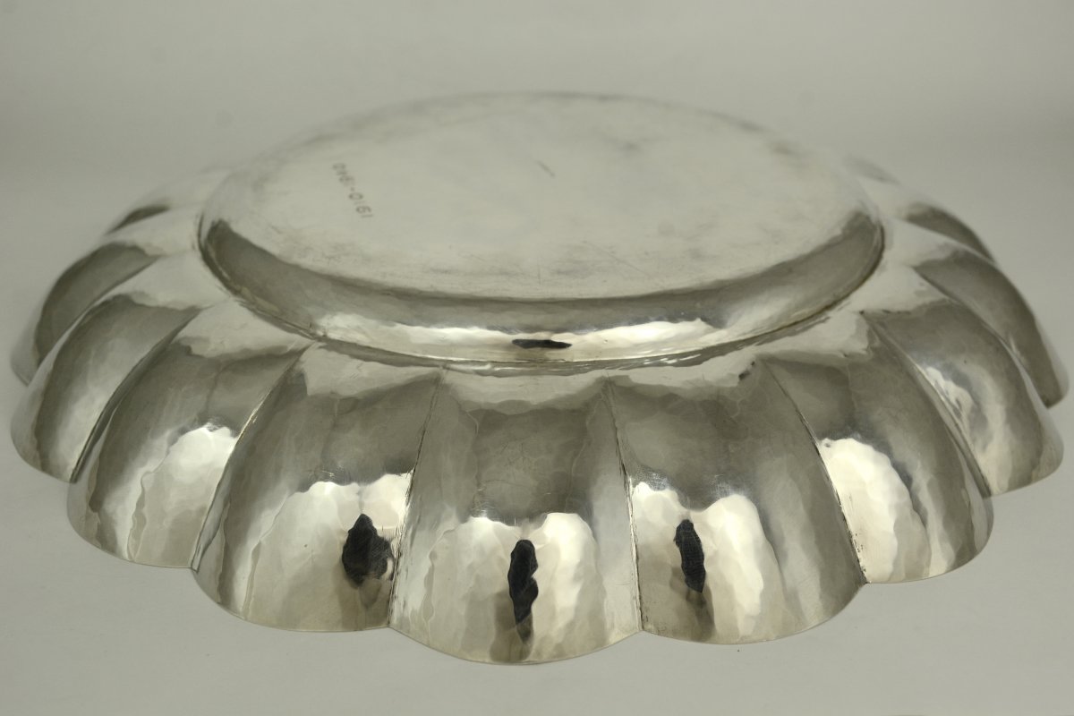 Puiforcat, Silver Polylobé Dish, France Circa 1940-photo-3