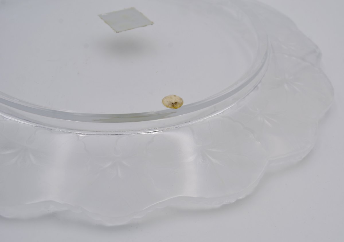 Lalique France, Assiette Du Modèle Honfleur-photo-3