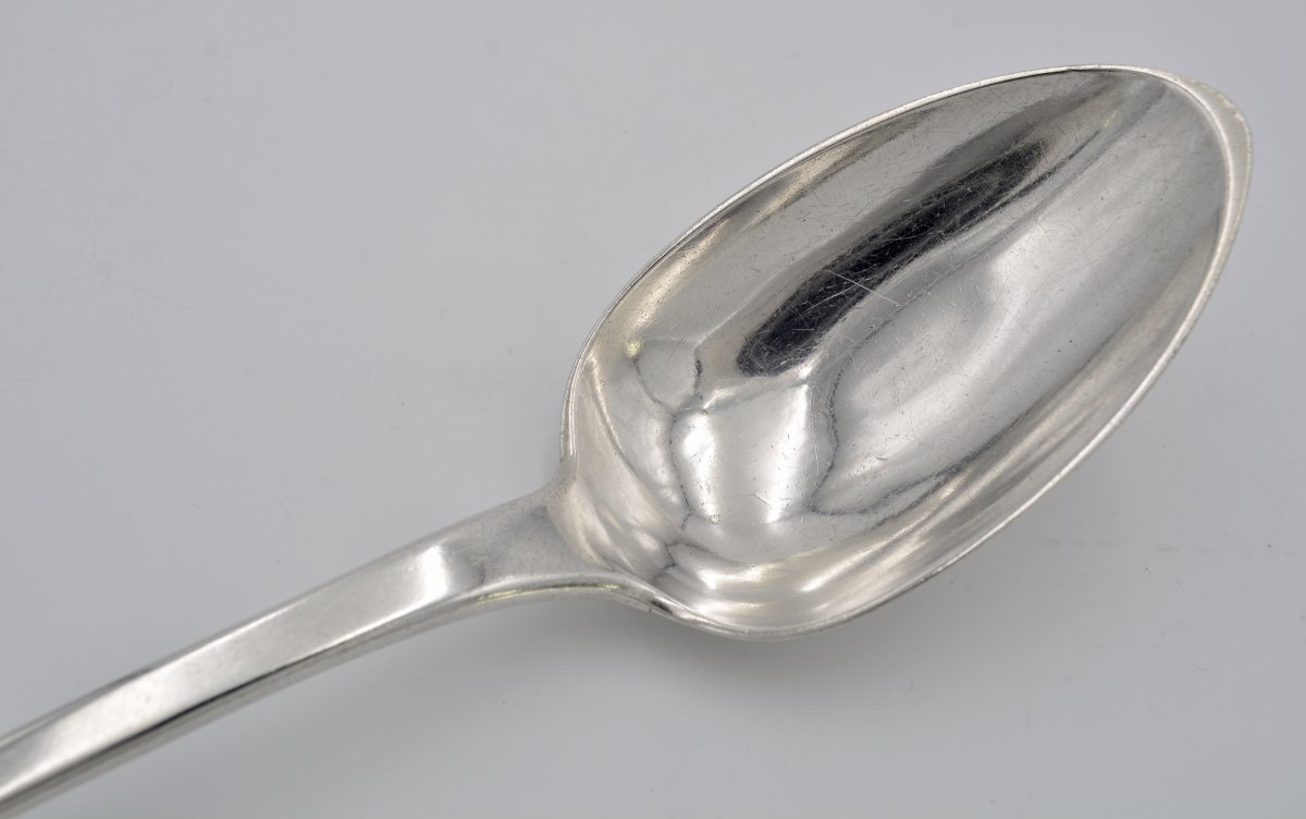 Cuillère à Ragout En Argent,  France 1809-1819  -photo-1