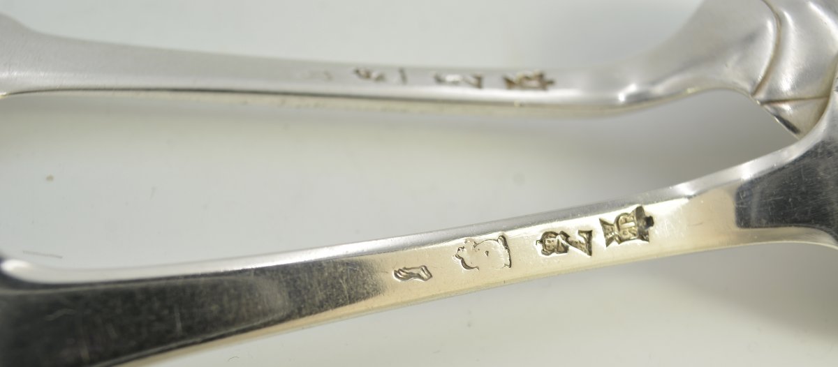 Pair Of Silver Spoons, Grenoble Around 1884-1889-photo-2