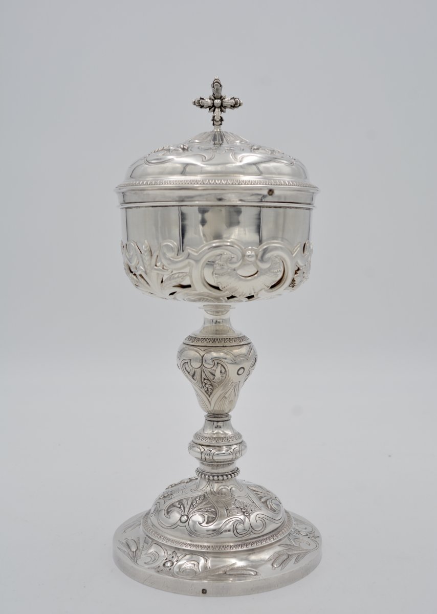 Silver Ciborium, France Paris Around 1844-1863-photo-2