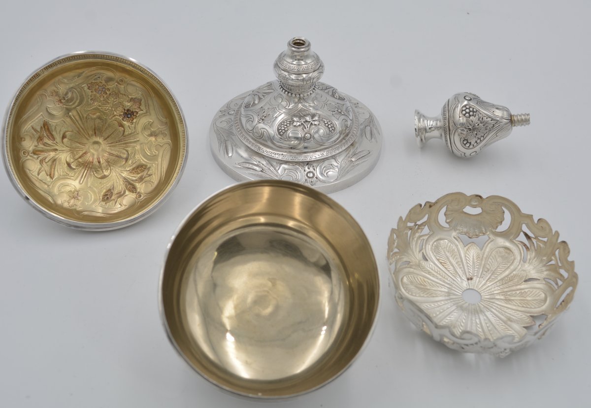 Silver Ciborium, France Paris Around 1844-1863-photo-3