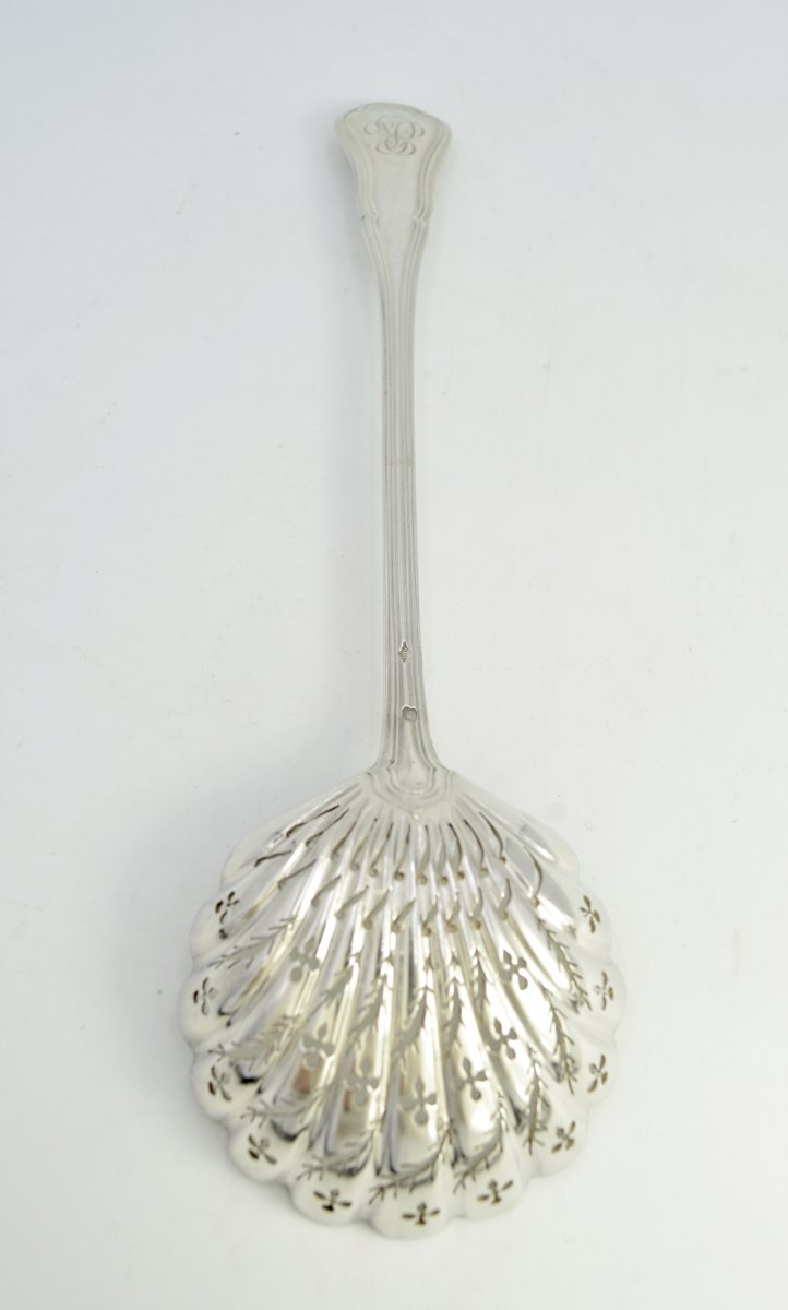 Silver Sprinkle Spoon, France By Pierre-francois Queillé-photo-3