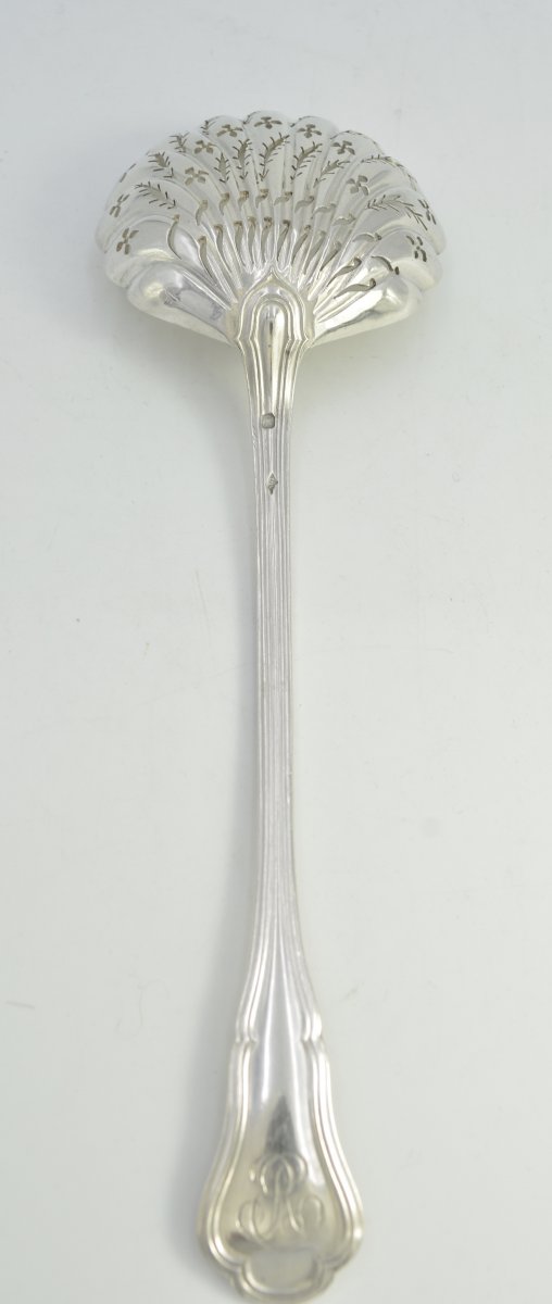 Silver Sprinkle Spoon, France By Pierre-francois Queillé-photo-4