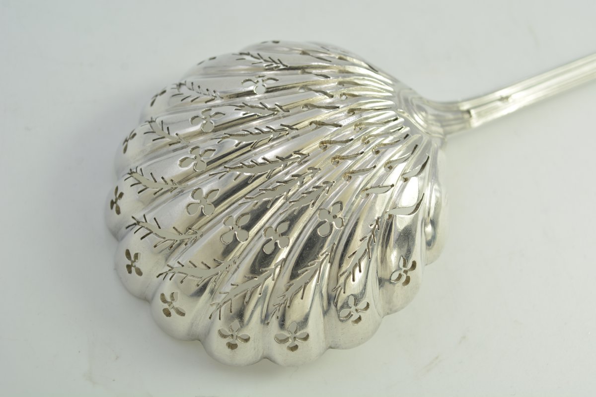 Silver Sprinkle Spoon, France By Pierre-francois Queillé-photo-2